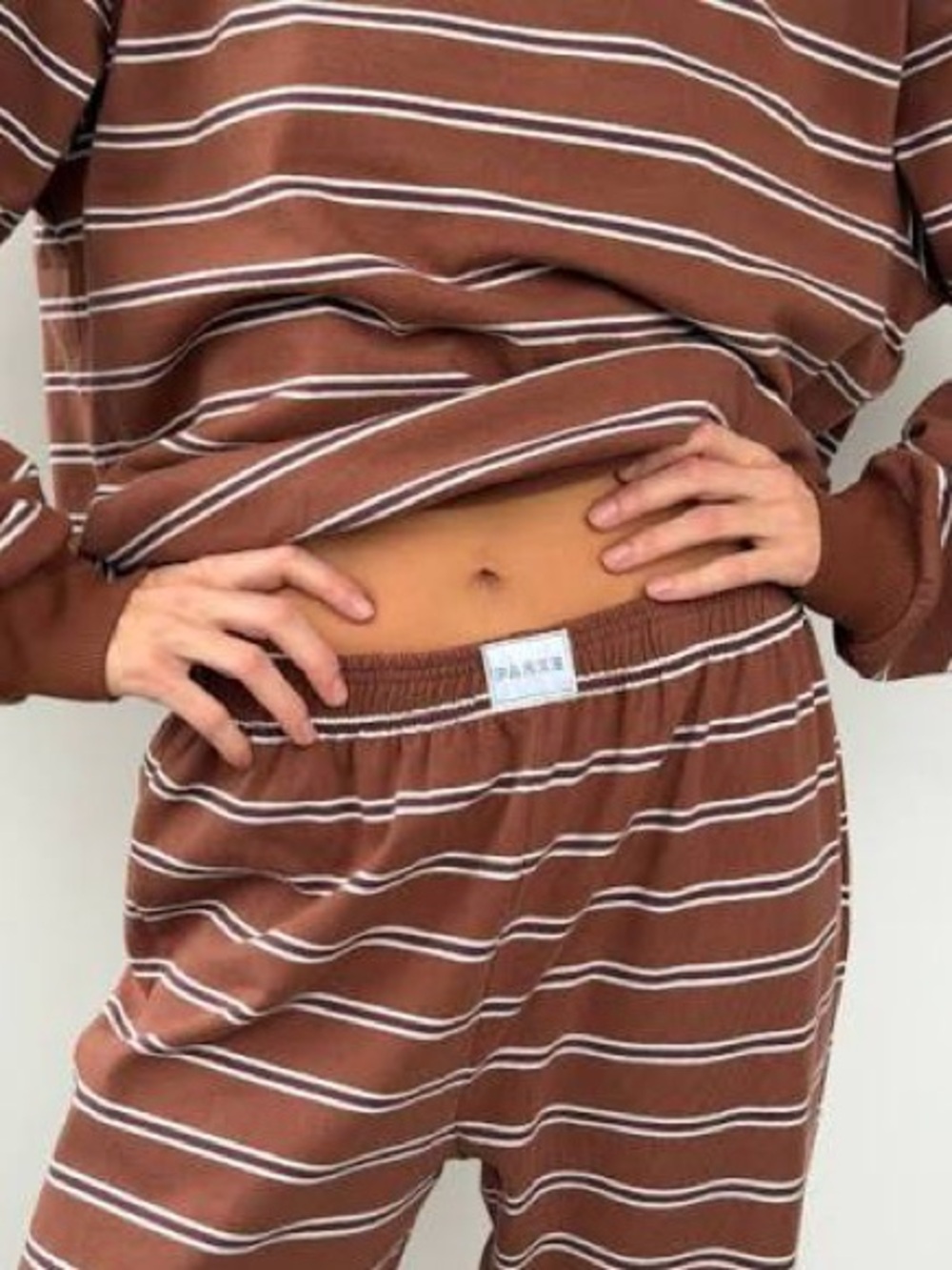 Parke Tonal Striped Boxer Pants